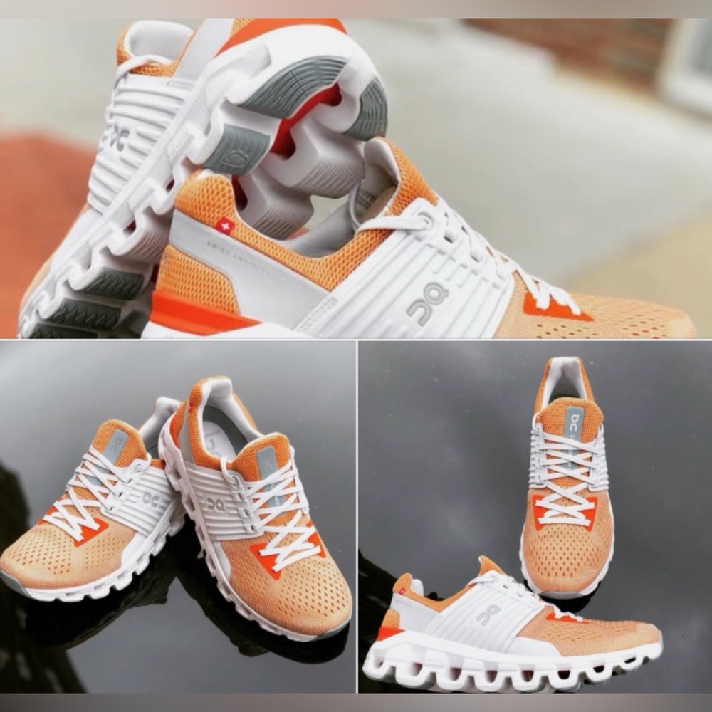 OnCloudSwift- Running Coral and White Athletic Shoes - Picture 2 of 4